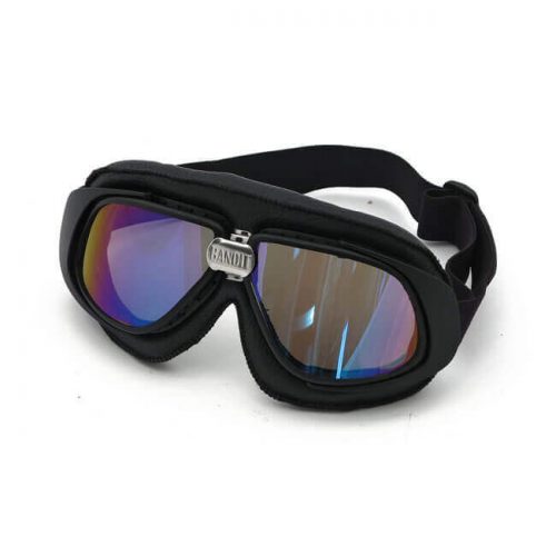 Gafas Bandit Classic Goggles negras lente rainbow