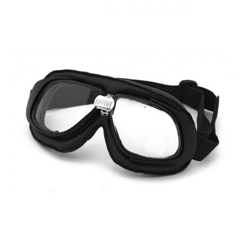 Gafas Bandit Classic Goggles negras lente transparente
