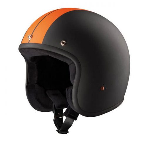 Casco jet Bandit Race negro/naranja ECE