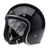 BILTWELL BONANZA GLOSS BLACK 3 4 FACE HELMET 1