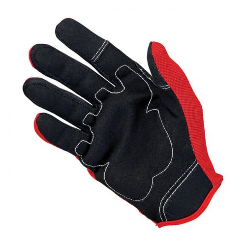BILTWELL MOTO GLOVES RED-BLACK-WHITE 3
