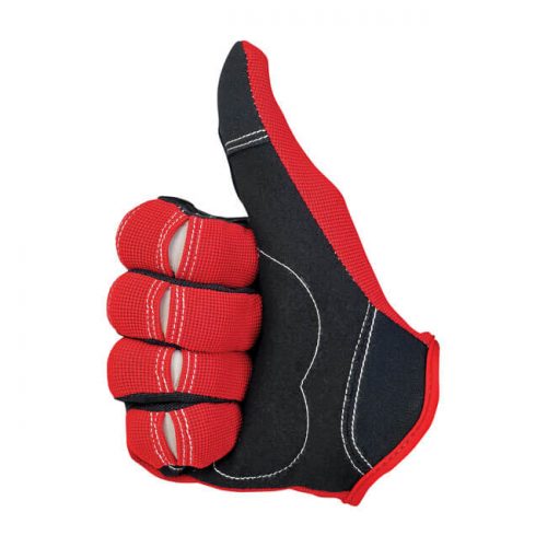 BILTWELL MOTO GLOVES RED-BLACK-WHITE 5