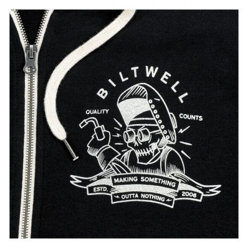 Sudadera Biltwell Nothing Zip negra