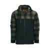 Chaqueta leñador verde y negra