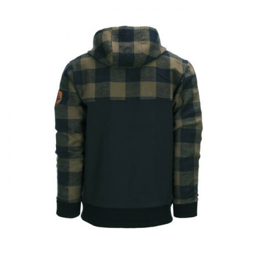 Chaqueta leñador verde y negra-2