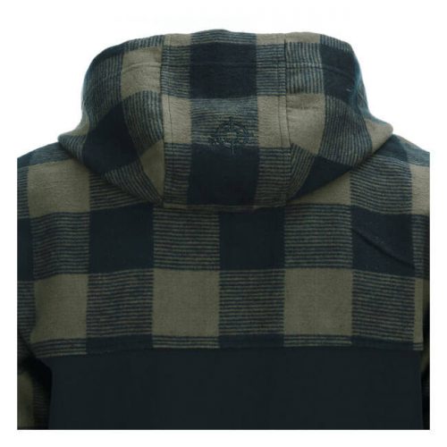 Chaqueta leñador verde y negra-4