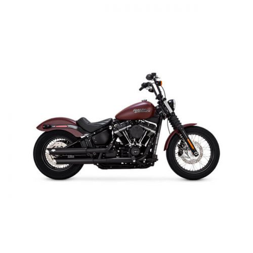 Colas Vance&Hines Twin Salsh 3" Color negro Validas para todos los modelos Harley Davidson Softail del año 2018 en adelante