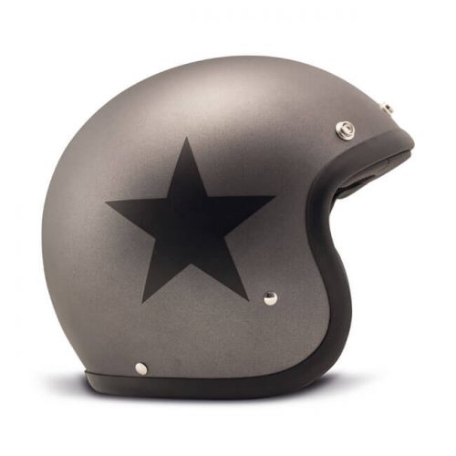 Casco jet DMD Vintage Star Grey ECE