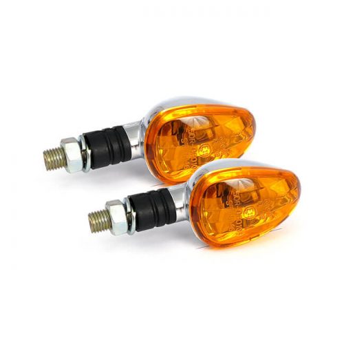 LITTLE DUKE TURN SIGNALS, CHROME (ECE) 1