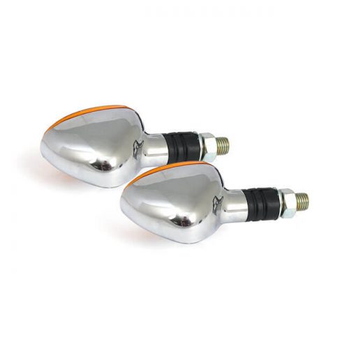 LITTLE DUKE TURN SIGNALS, CHROME (ECE) 1