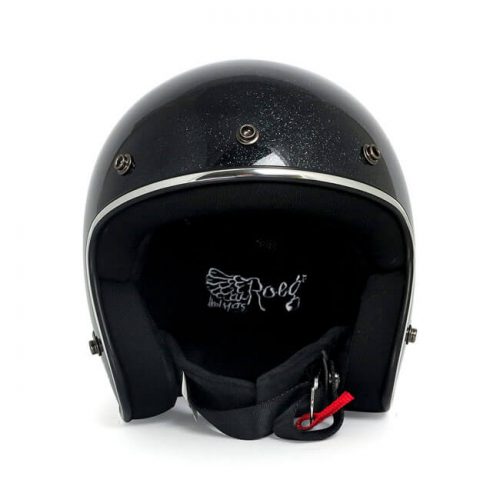 Casco jet Roeg Black Megaflake ECE