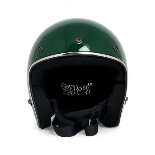 Casco jet Roeg Green Gloss ECE