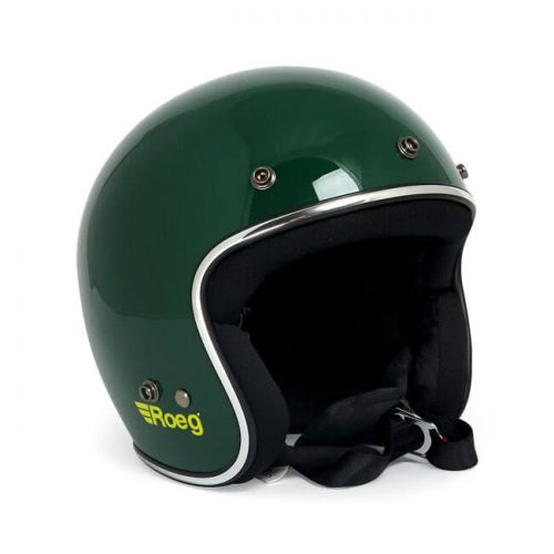 Casco jet Roeg Green Gloss ECE