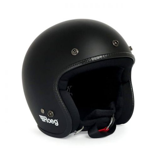 Casco jet Roeg Matte Black ECE